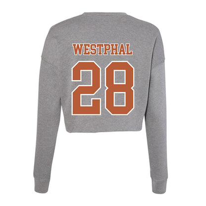 Texas - NCAA Baseball : Grady Westphal - Women's Cropped Crew Fleece-1
