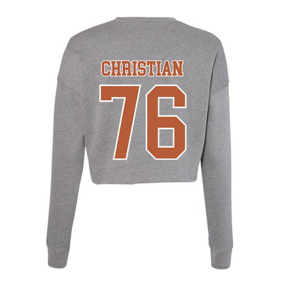 Texas - NCAA Football : Jackson Christian - Women's Cropped Crew Fleece-1