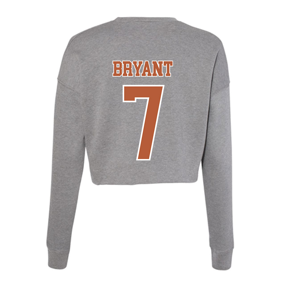 Texas - NCAA Women's Soccer : Audrey Bryant - Women's Cropped Crew Fleece-1
