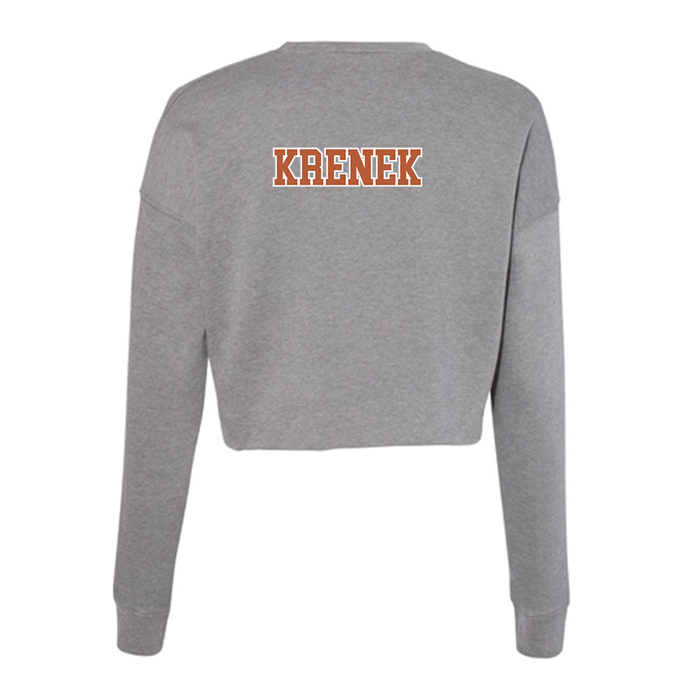 Texas - NCAA Baseball : Bryce Krenek - Classic Shersey Women's Cropped Crew Fleece-1