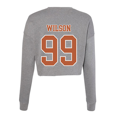 Texas - NCAA Softball : Aundrea Wilson - Women's Cropped Crew Fleece-1