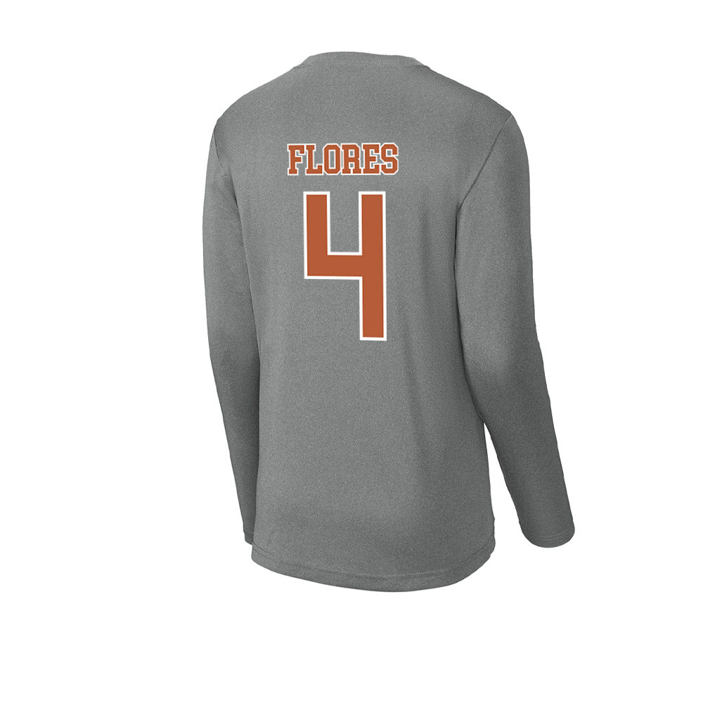 Texas - NCAA Baseball : Jason Flores - Activewear Long Sleeve T-Shirt-1