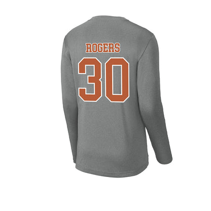 Texas - NCAA Baseball : Kaleb Rogers - Activewear Long Sleeve T-Shirt-1