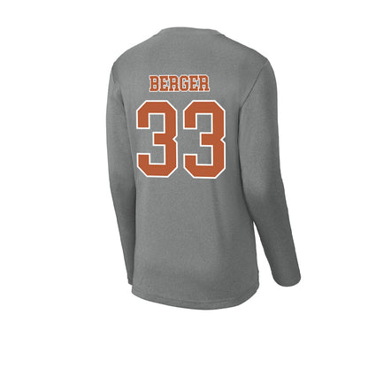 Texas - NCAA Football : Carson Berger - Activewear Long Sleeve T-Shirt-1