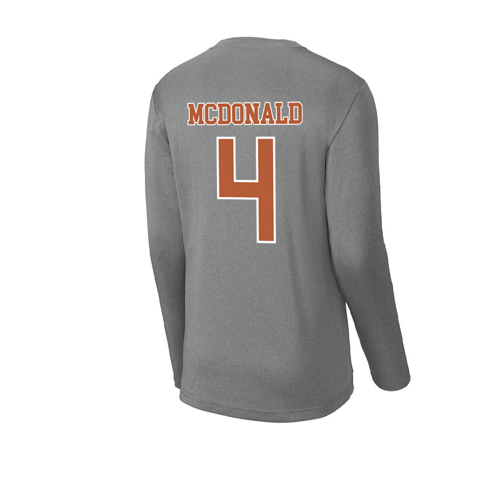 Texas - NCAA Football : Jelani McDonald - Activewear Long Sleeve T-Shirt-1