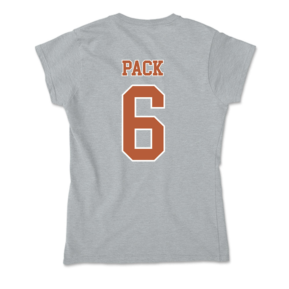 Texas - NCAA Baseball : Anthony Pack - Soft Style Women’s T-Shirt-1