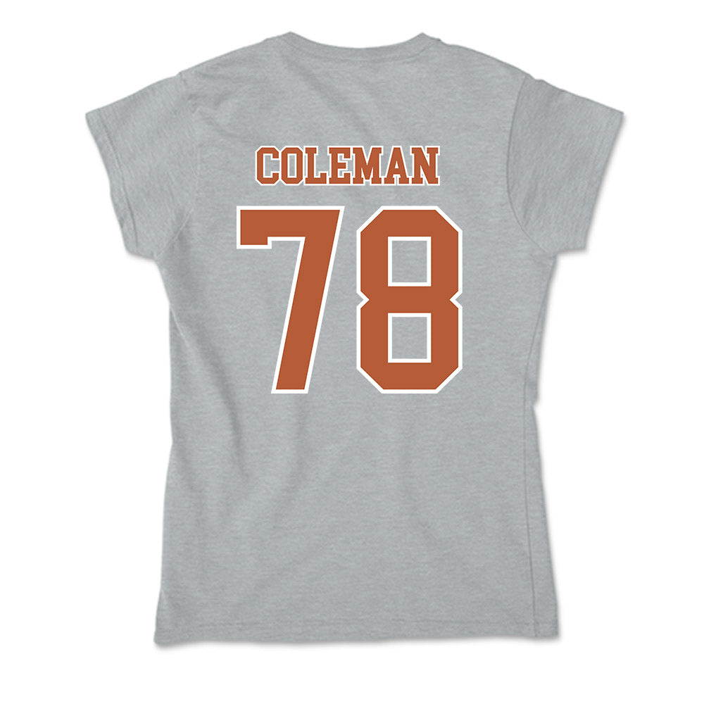 Texas - NCAA Football : Jordan Coleman - Soft Style Women’s T-Shirt-1
