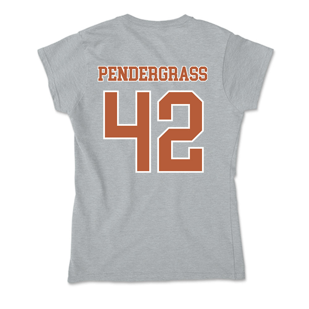 Texas - NCAA Baseball : Dariyan Pendergrass - Soft Style Women’s T-Shirt-1