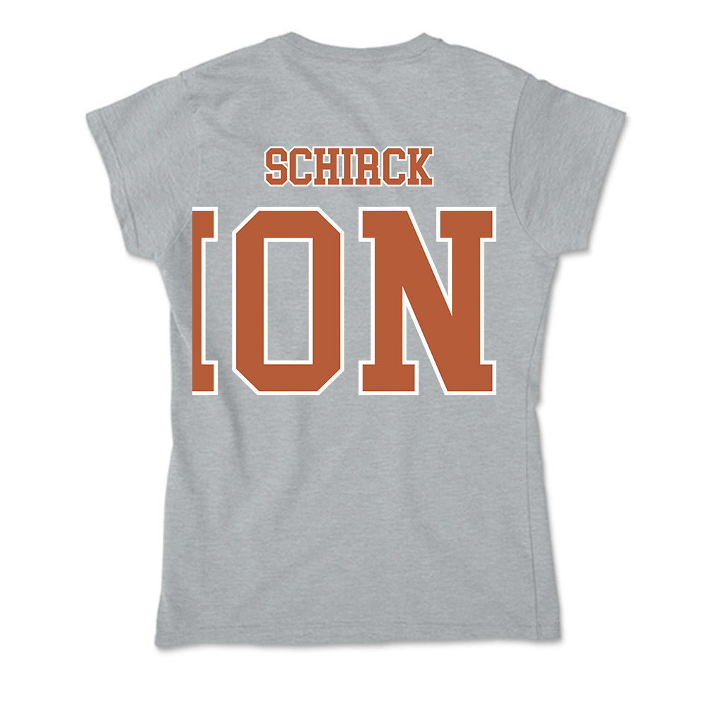 Texas - NCAA Men's Track & Field : Brandon Schirck - Soft Style Women’s T-Shirt-1