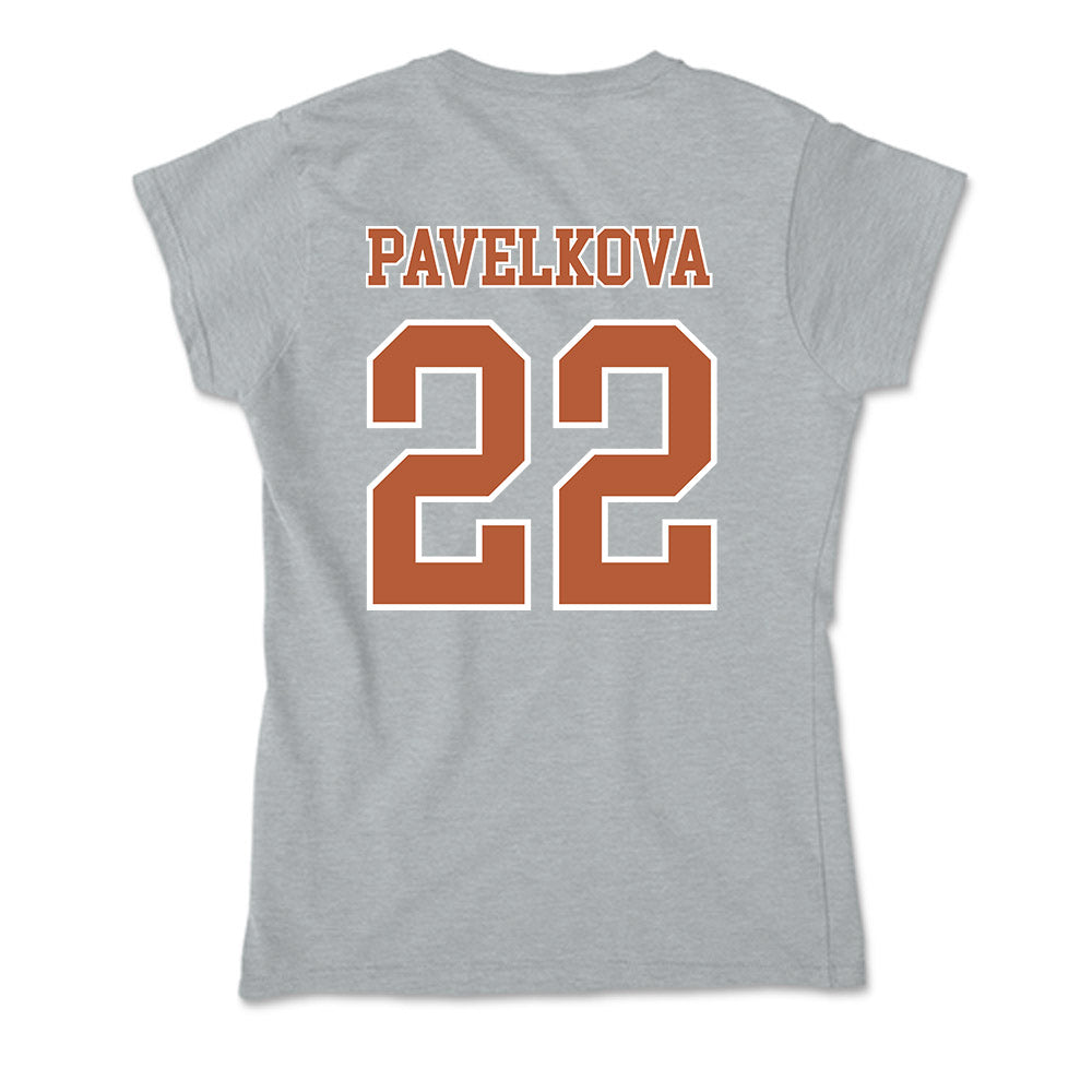 Texas - NCAA Beach Volleyball : Anna Pavelkova - Soft Style Women’s T-Shirt-1