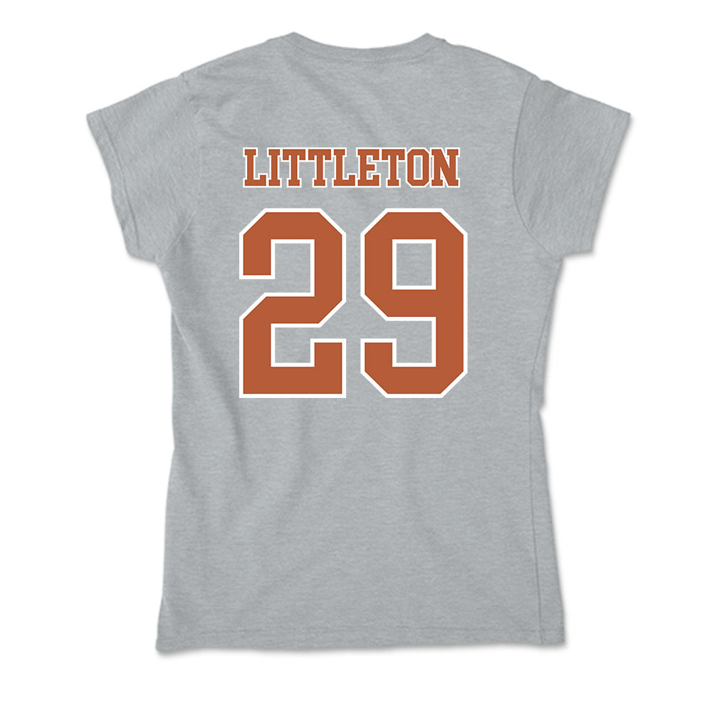 Texas - NCAA Football : Graceson Littleton - Soft Style Women’s T-Shirt-1