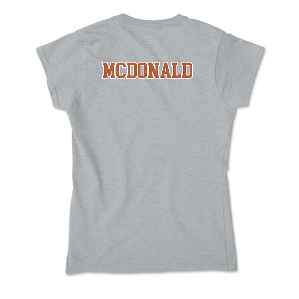 Texas - NCAA Women's Soccer : Ava McDonald - Soft Style Women’s T-Shirt-1