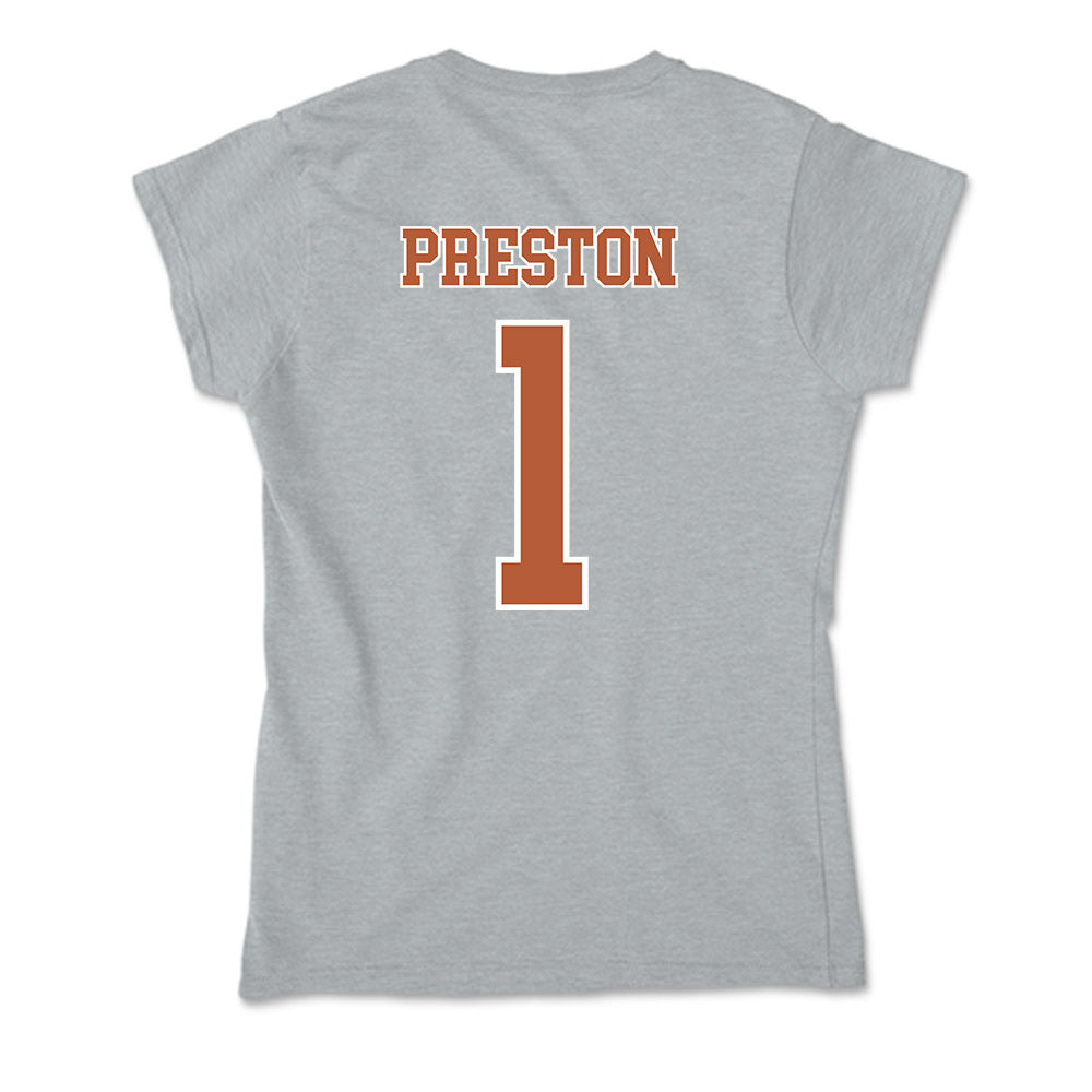 Texas - NCAA Women's Basketball : Bryanna Preston - Soft Style Women’s T-Shirt-1