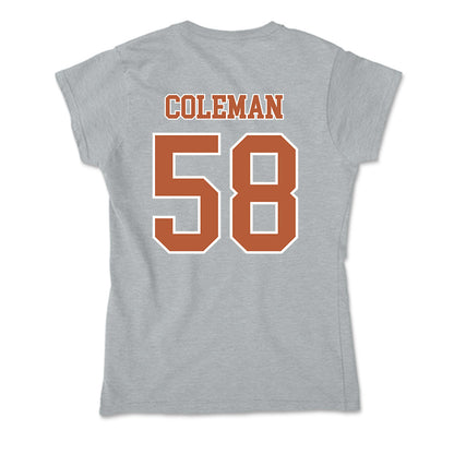 Texas - NCAA Football : Devin Coleman - Soft Style Women’s T-Shirt-1