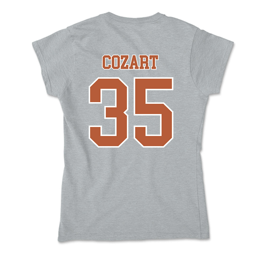 Texas - NCAA Baseball : Sam Cozart - Soft Style Women’s T-Shirt-1