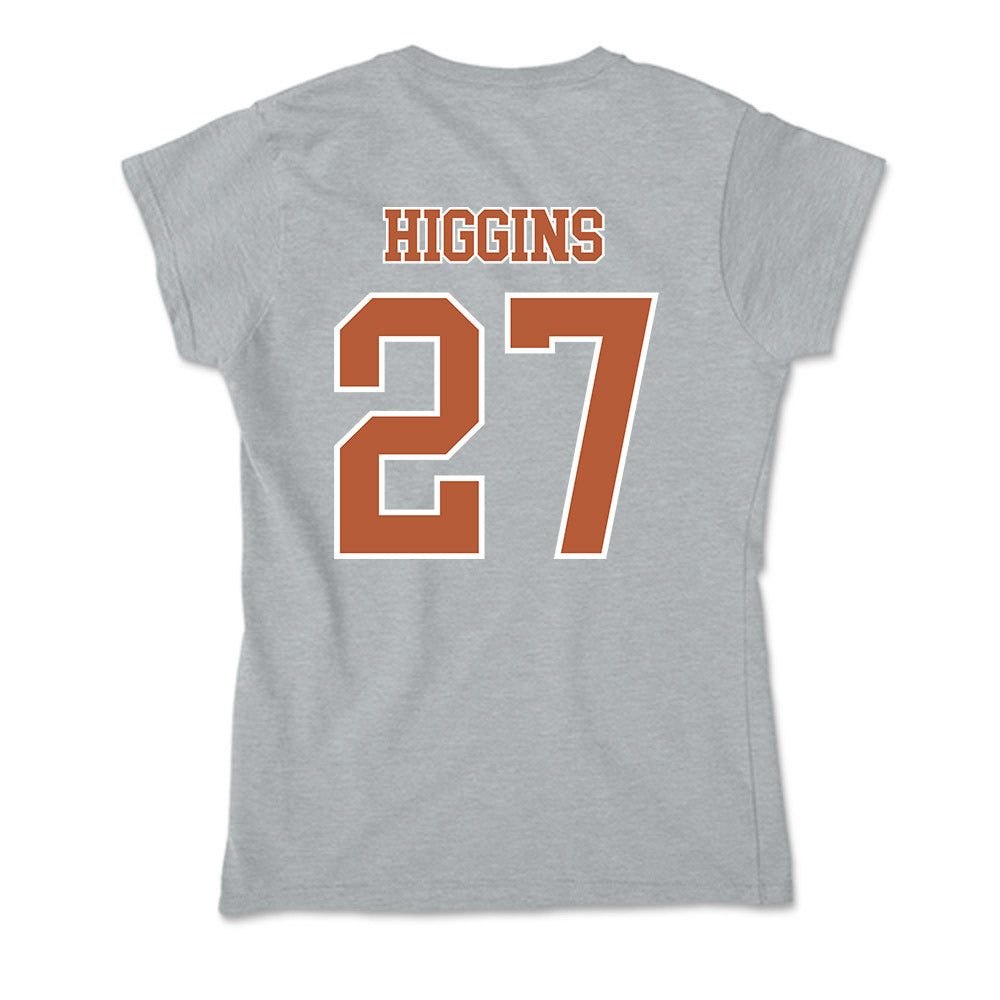 Texas - NCAA Baseball : Cal Higgins - Soft Style Women’s T-Shirt-1