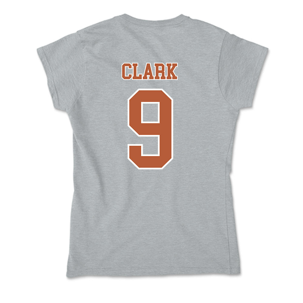 Texas - NCAA Men's Basketball : John Clark - Soft Style Women’s T-Shirt-1