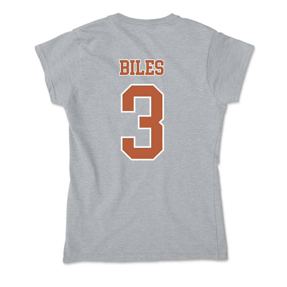 Texas - NCAA Football : Rasheem Biles - Soft Style Women’s T-Shirt-1