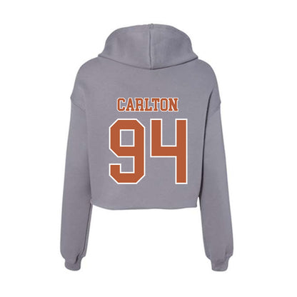 Texas - NCAA Football : JAMARION CARLTON - Women's Crop Fleece Hoodie-1