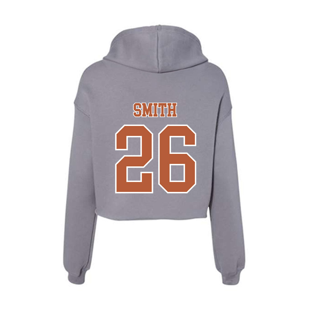 Texas - NCAA Football : TyAnthony Smith - Women's Crop Fleece Hoodie-1