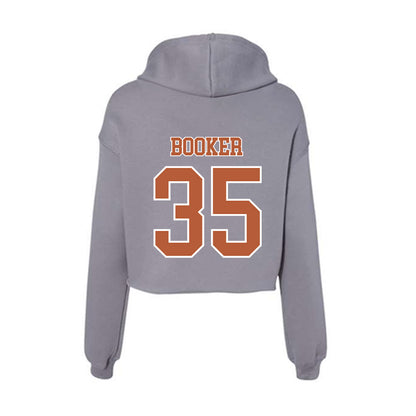 Texas - NCAA Women's Basketball : Madison Booker - Women's Crop Fleece Hoodie-1