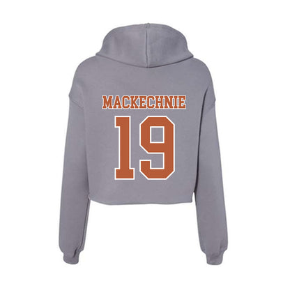Texas - NCAA Beach Volleyball : Caroline Mackechnie - Women's Crop Fleece Hoodie-1