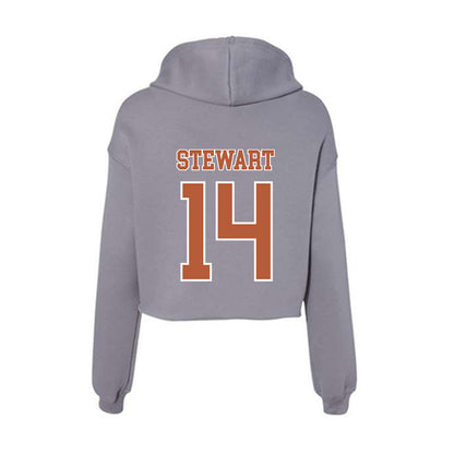 Texas - NCAA Football : Christopher Stewart - Women's Crop Fleece Hoodie-1