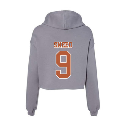 Texas - NCAA Softball : Alisa Sneed - Women's Crop Fleece Hoodie-1