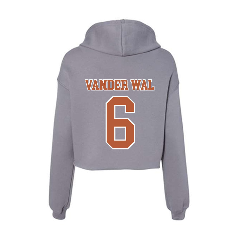 Texas - NCAA Women's Volleyball : Abby Vander Wal - Women's Crop Fleece Hoodie-1
