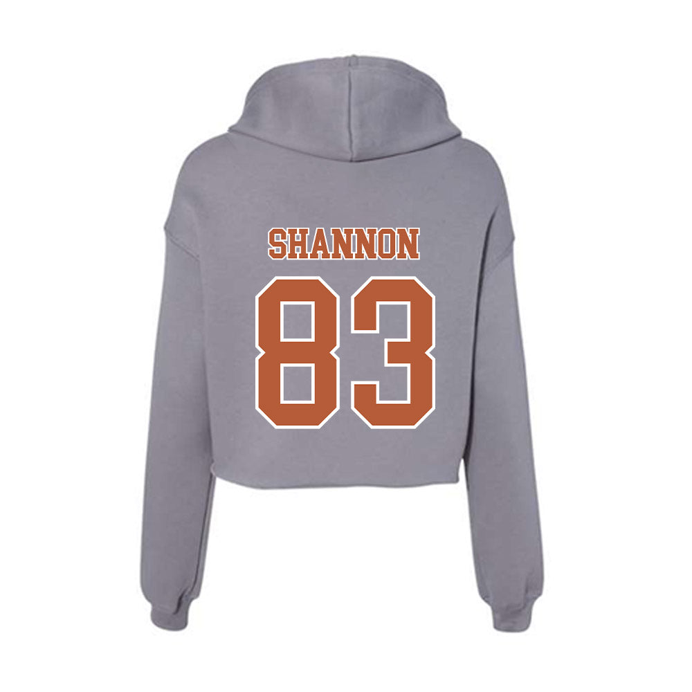 Texas - NCAA Football : Spencer Shannon - Women's Crop Fleece Hoodie-1