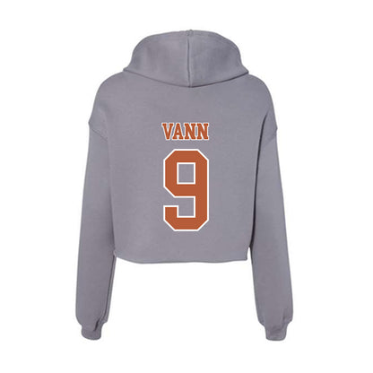 Texas - NCAA Women's Basketball : Zya Vann - Classic Shersey Women's Crop Fleece Hooded Sweatshirt-1