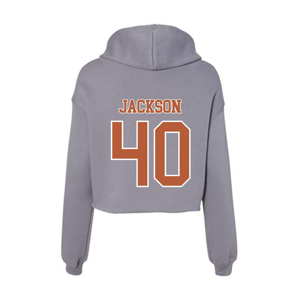 Texas - NCAA Football : Lance Jackson - Women's Crop Fleece Hoodie-1