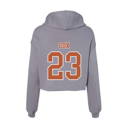 Texas - NCAA Women's Soccer : EmJ Cox - Classic Shersey Women's Crop Fleece Hooded Sweatshirt-1