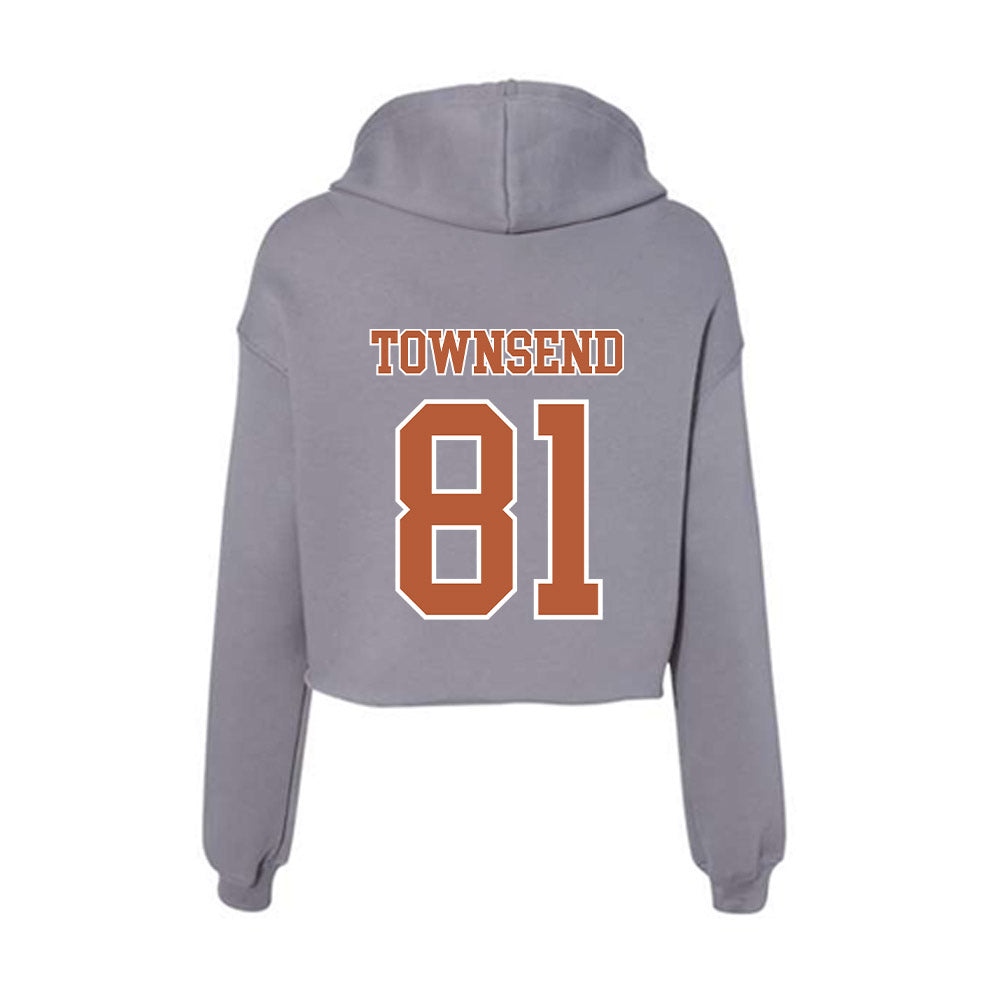Texas - NCAA Football : Nick Townsend - Women's Crop Fleece Hoodie-1