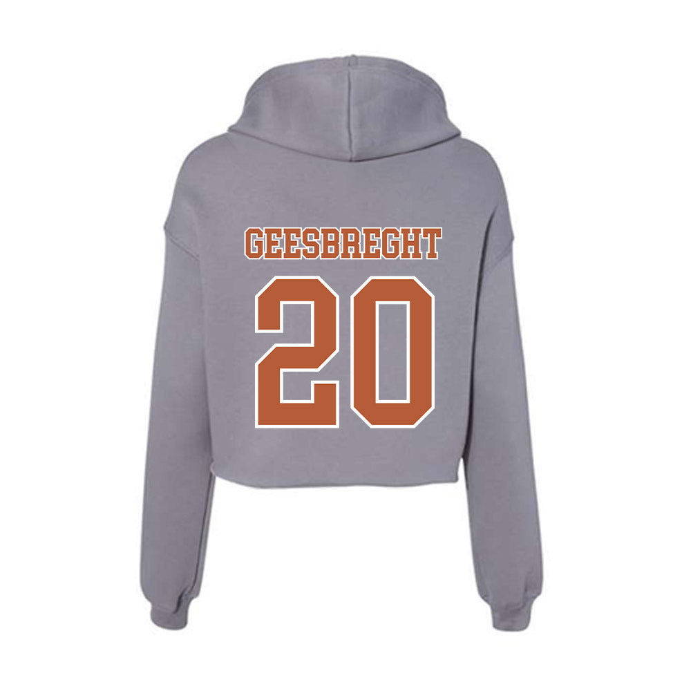 Texas - NCAA Women's Soccer : Vivian Geesbreght - Women's Crop Fleece Hoodie-1