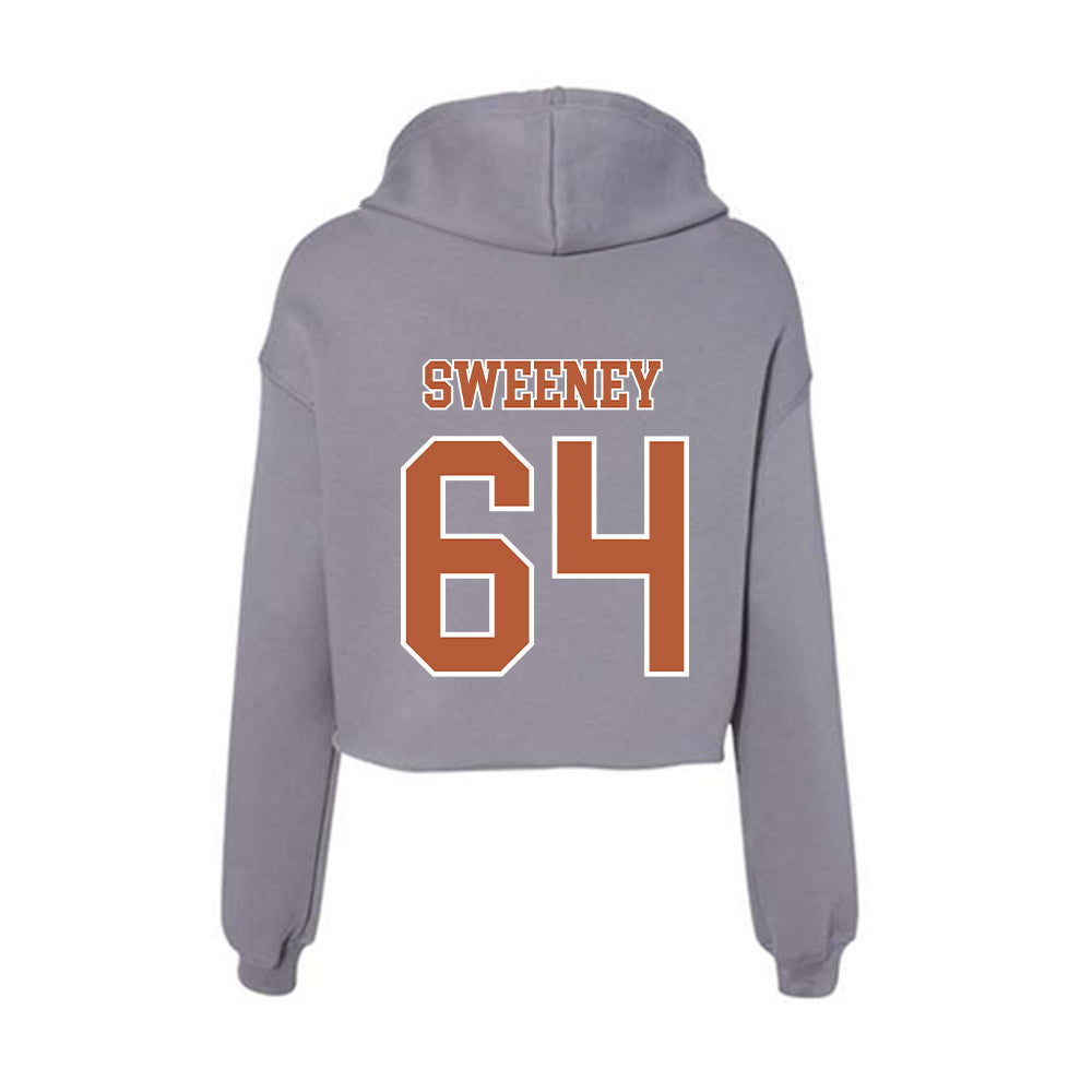 Texas - NCAA Football : Robert Sweeney - Women's Crop Fleece Hoodie-1