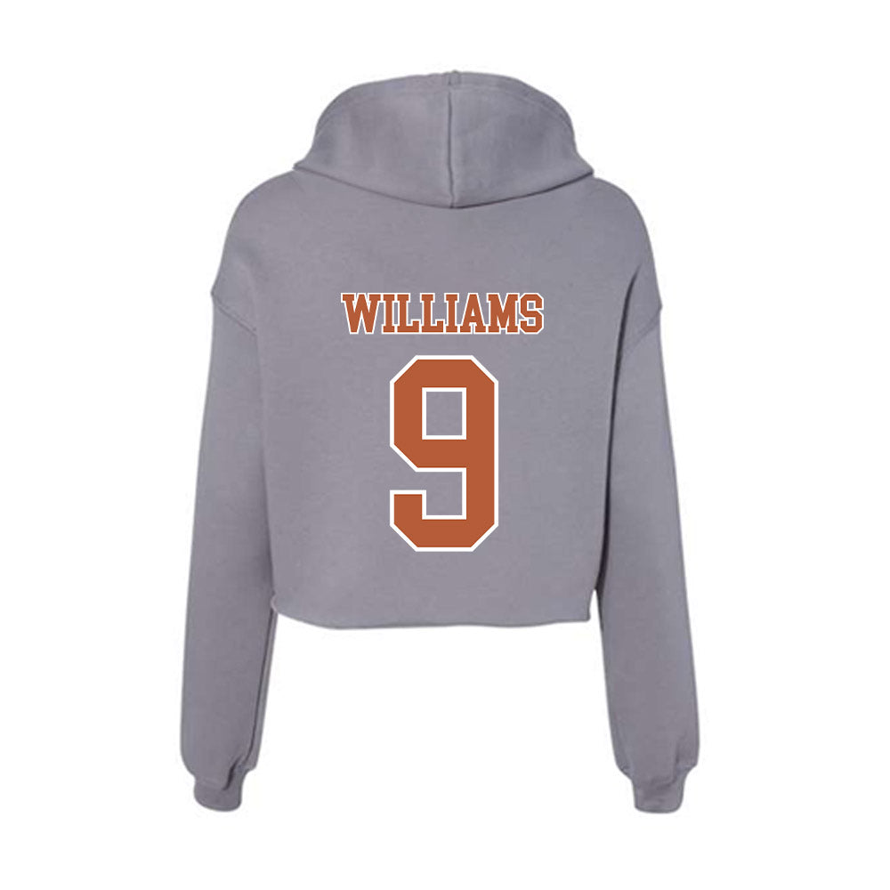 Texas - NCAA Football : Jonah Williams - Women's Crop Fleece Hoodie-1