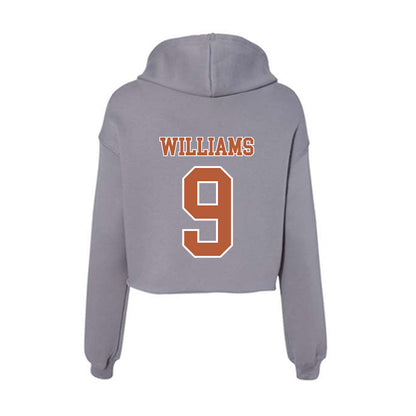 Texas - NCAA Football : Jonah Williams - Women's Crop Fleece Hoodie-1