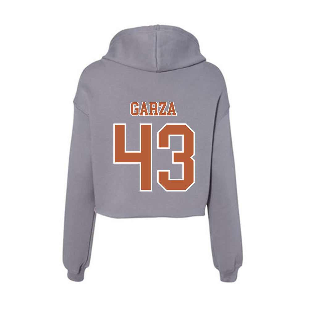 Texas - NCAA Football : Eric Garza - Women's Crop Fleece Hoodie-1