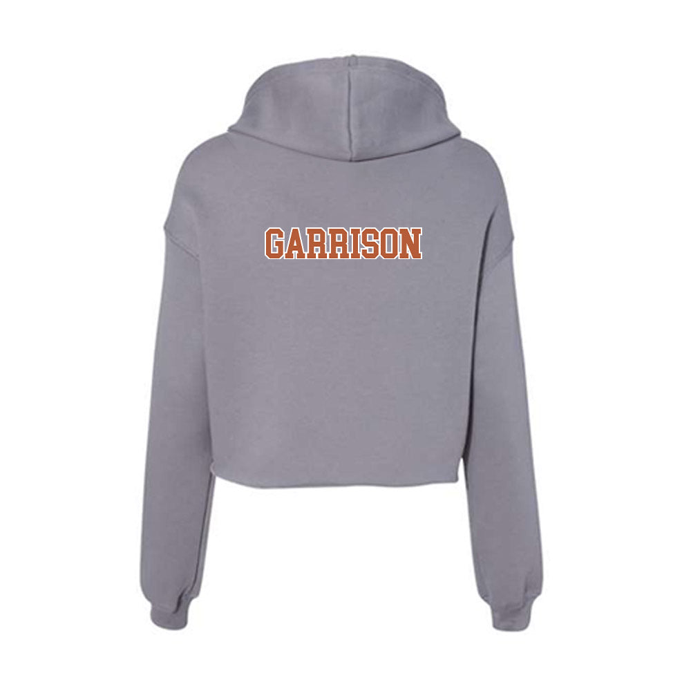 Texas - NCAA Women's Rowing : Anna Garrison - Women's Crop Fleece Hoodie-1