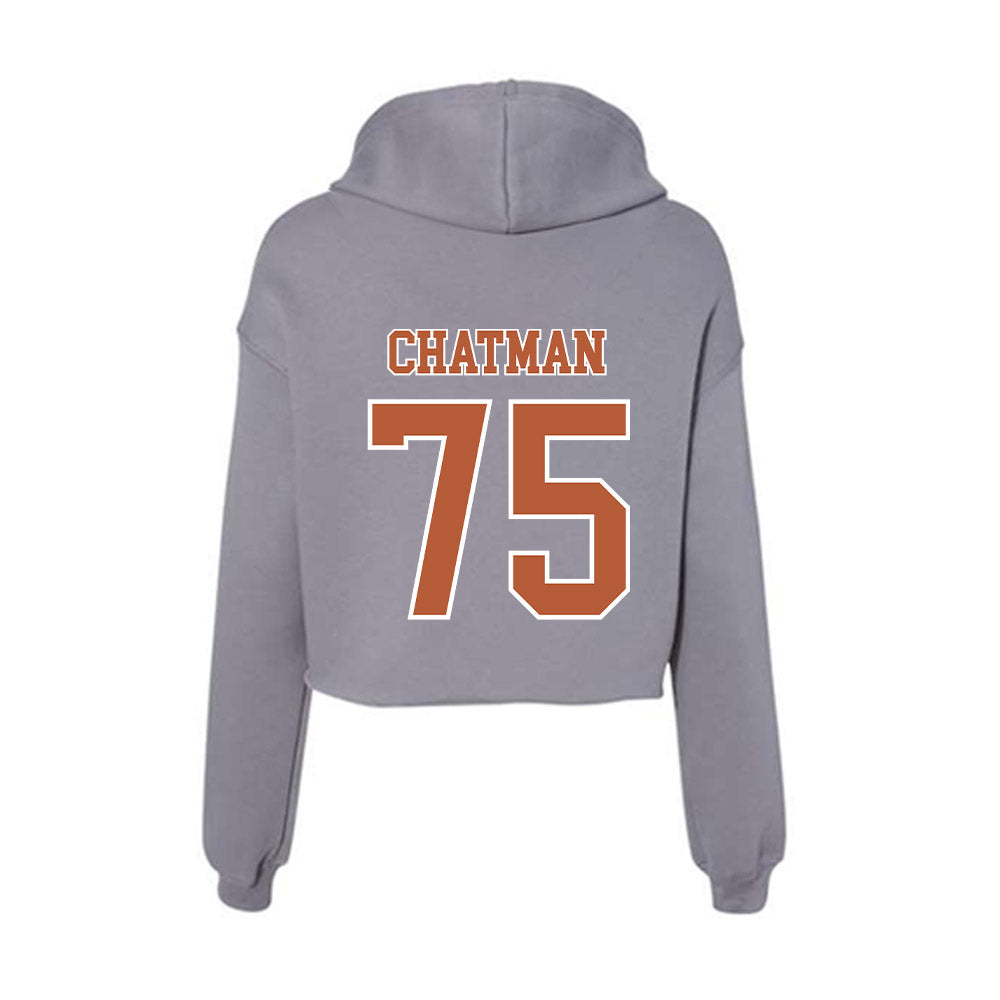 Texas - NCAA Football : Jaydon Chatman - Women's Crop Fleece Hoodie-1