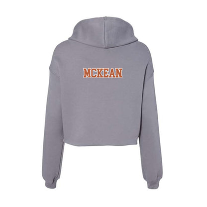 Texas - NCAA Men's Swimming & Diving : Campbell McKean - Women's Crop Fleece Hoodie-1