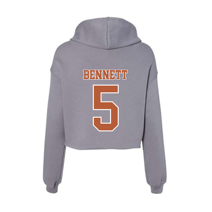 Texas - NCAA Softball : Kaydee Bennett - Women's Crop Fleece Hoodie-1