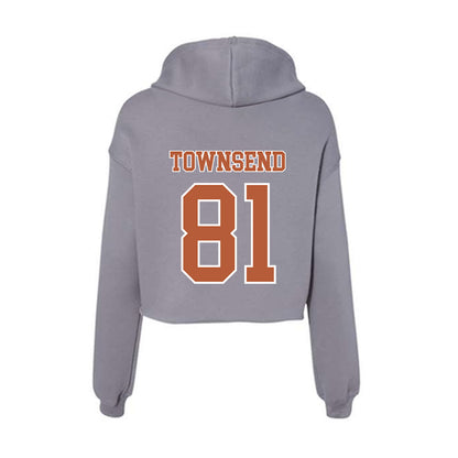 Texas - NCAA Football : Nick Townsend - Women's Crop Fleece Hoodie-1