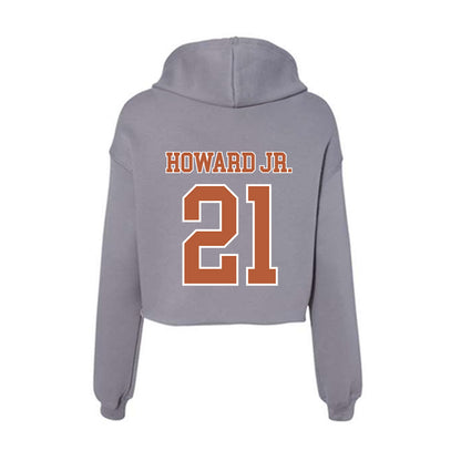 Texas - NCAA Football : Hayward Howard Jr. - Women's Crop Fleece Hoodie-1