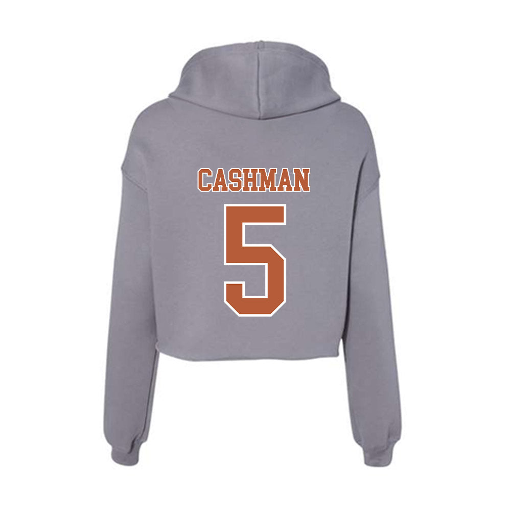 Texas - NCAA Women's Soccer : Ava Cashman - Women's Crop Fleece Hoodie-1