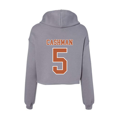 Texas - NCAA Women's Soccer : Ava Cashman - Women's Crop Fleece Hoodie-1