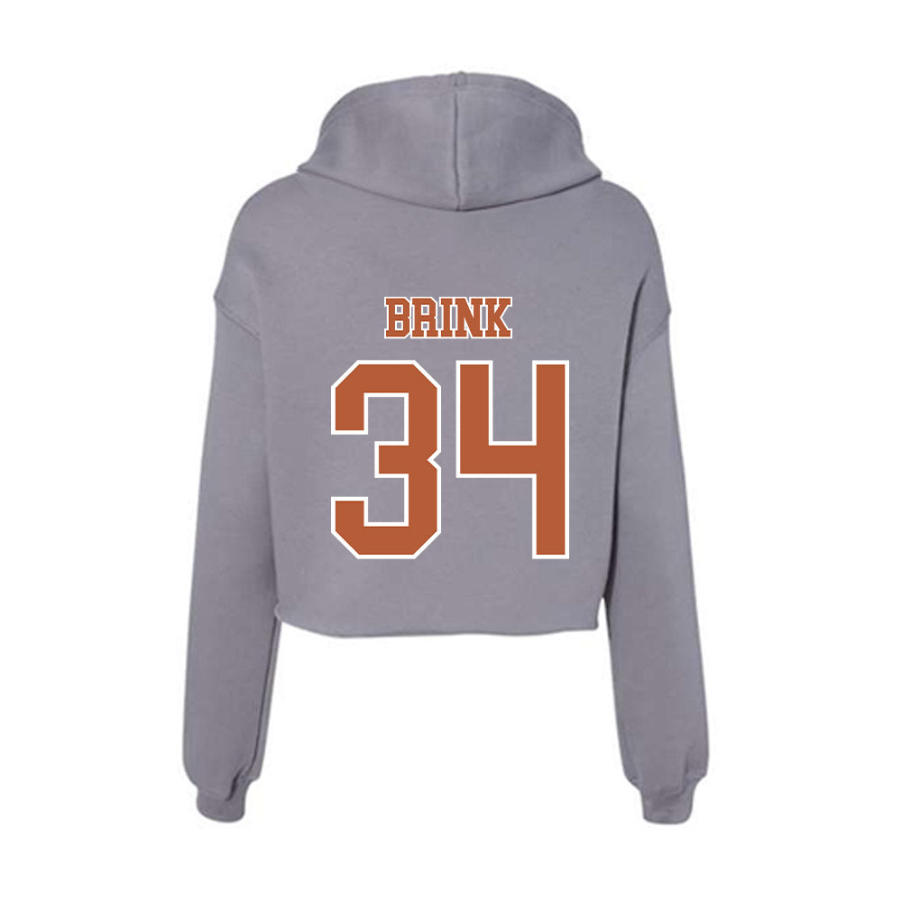 Texas - NCAA Women's Soccer : Addie Brink - Classic Shersey Women's Crop Fleece Hooded Sweatshirt-1