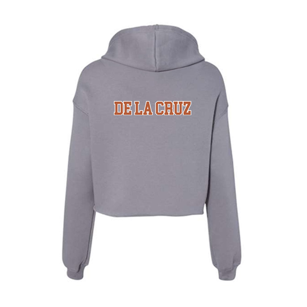 Texas - NCAA Men's Cross Country : Joaquin De La Cruz - Women's Crop Fleece Hoodie-1