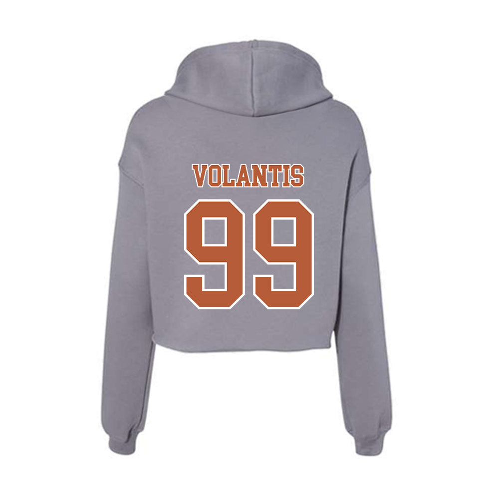 Texas - NCAA Baseball : Dylan Volantis - Women's Crop Fleece Hoodie-1